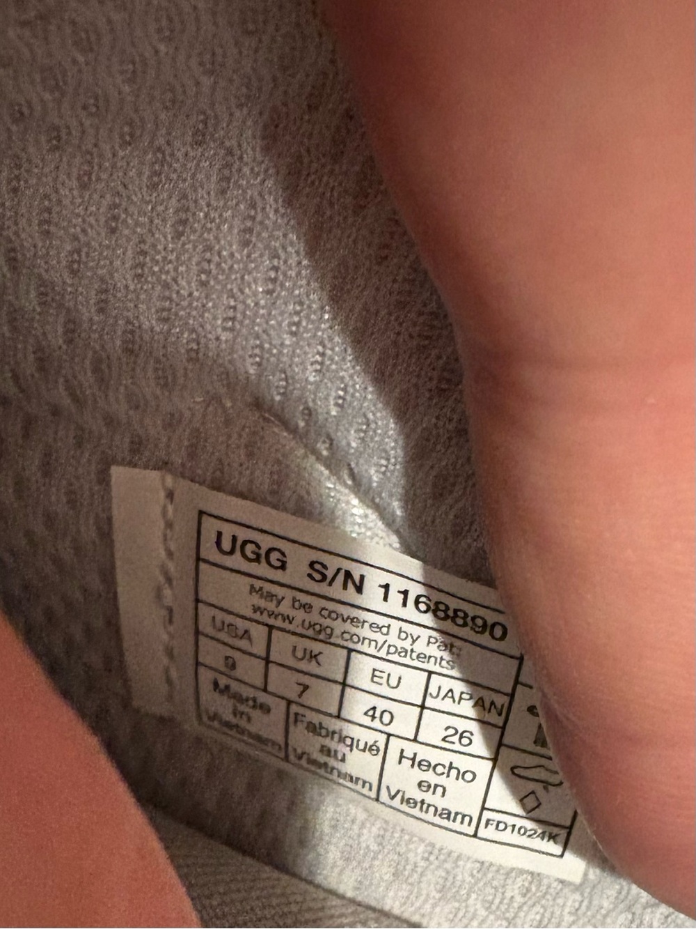 Women's UGG Lowmel Casual Lace-Up Sneakers in Gray - Picture 6 of 6